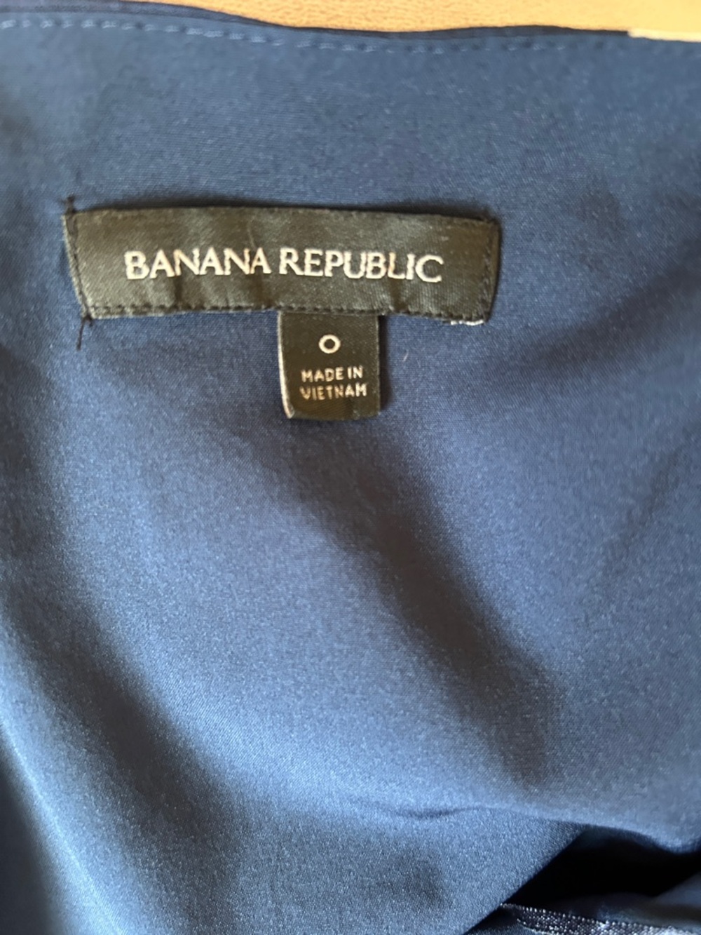 Banana Republic Navy and White Diagonal Stripe Slip Dress with Faux Wrap size 0 - Picture 10 of 11